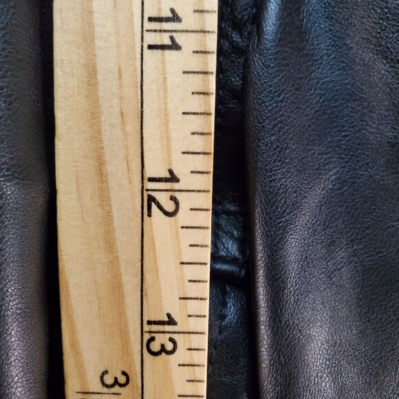 Old Navy Jeans Womens 16 Tall Black High-Rise Boot-Cut Faux Leather *NWT* - Picture 5 of 9